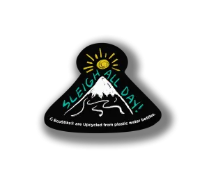 2" x 3" Sleigh All Day Mountain EcoStiks Patches
