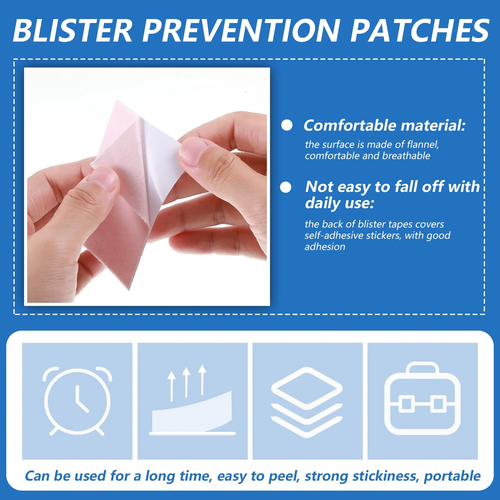 35 Pieces Moleskin for Foot Moleskin Tape Moleskin Blister Pads Flannel Adhesive Pads Heel Cushion Foot Care Stickers Blister Prevention Patches for New Shoes Protection, Reduce Friction Pain