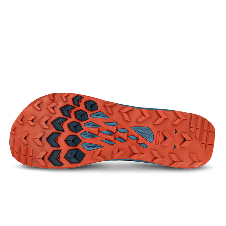 Altra Men's Lone Peak 8 Trail Running Shoe in Blue/Orange AW24