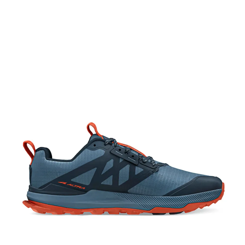 Altra Men's Lone Peak 8 Trail Running Shoe in Blue/Orange AW24
