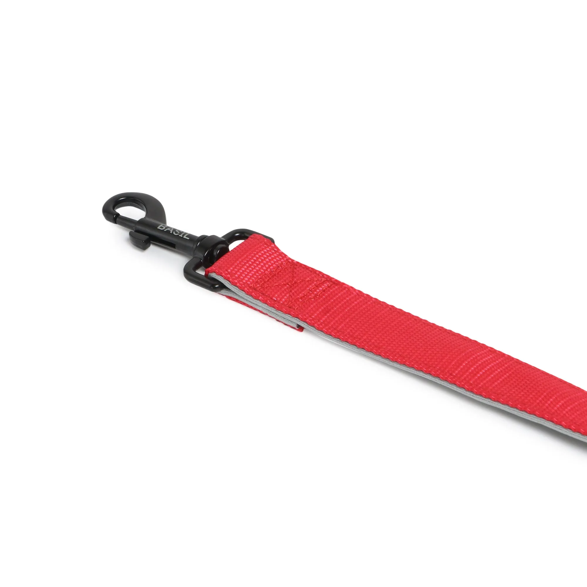 BASIL Padded Leash for Dogs & Puppies (Red)