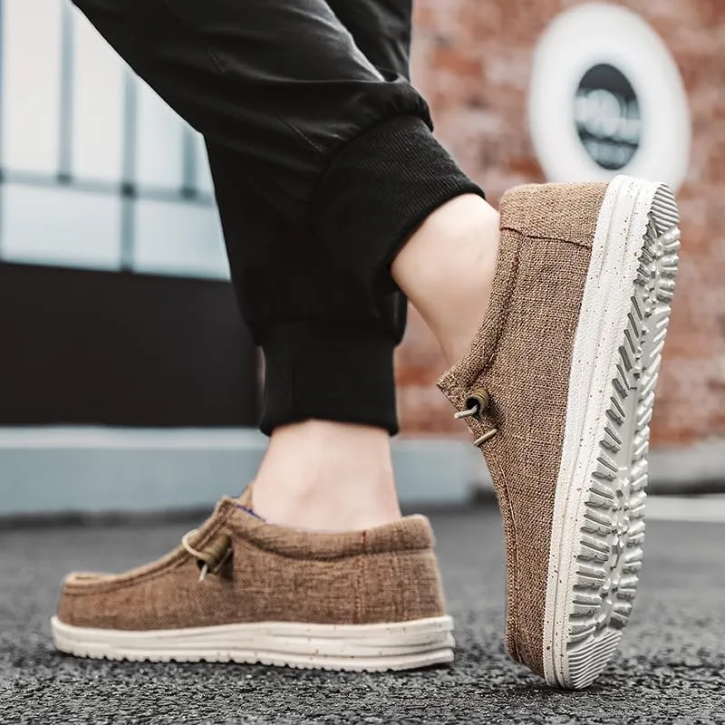 Comfortable Breathable Loafers - Men's Slip-On Sneakers for Running, Driving & Hiking - Non Slip Casual Durable Sole Walking Shoes