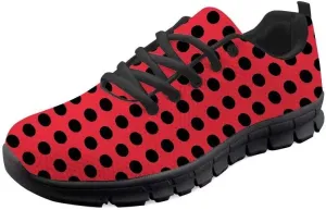 Dellukee Women's Casual Walking Shoes Solid Color Durable Breathable Lace Up Sport Running Fashion Sneaker