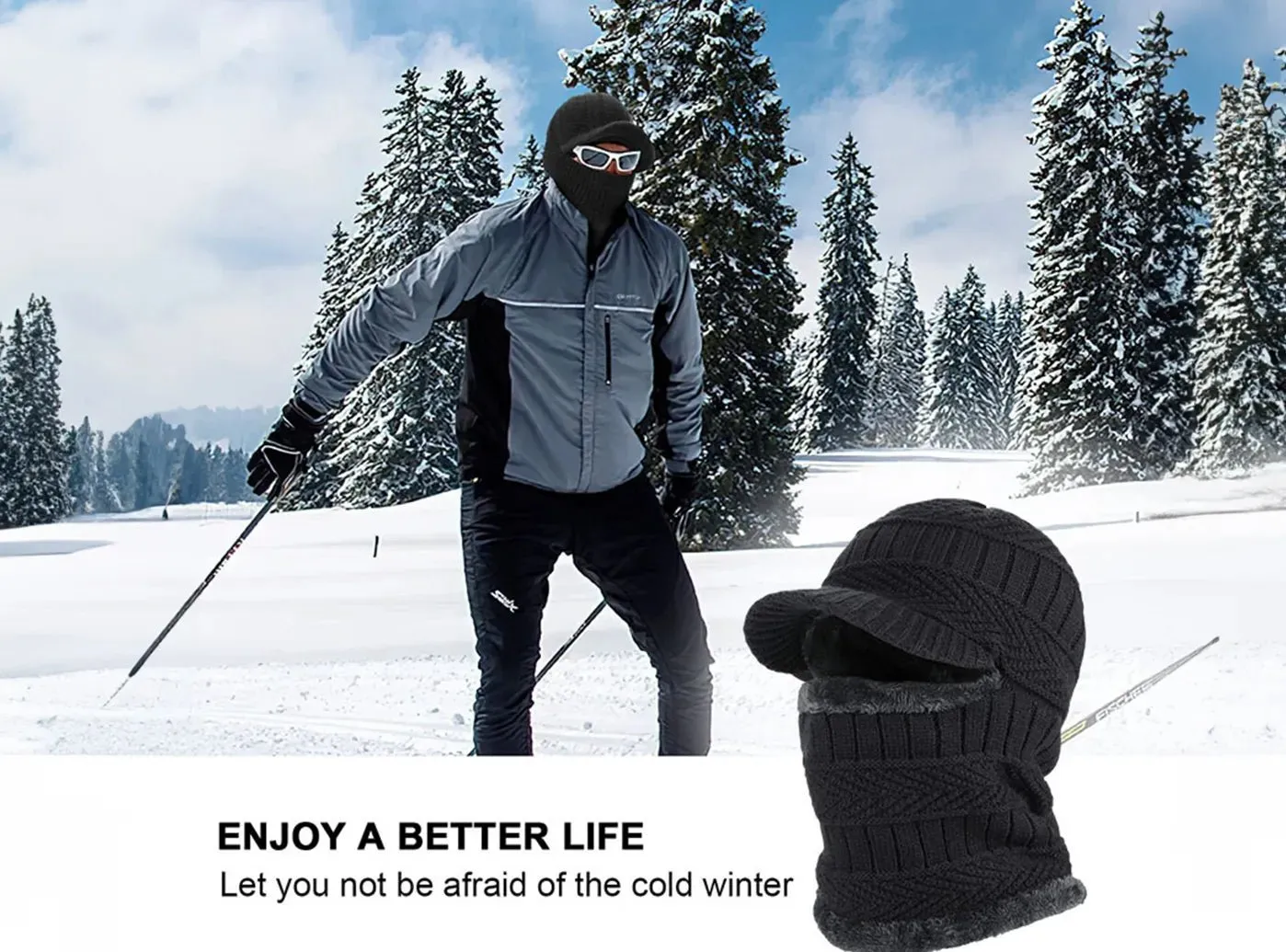 FitVille Unisex Winter Knitted Hat