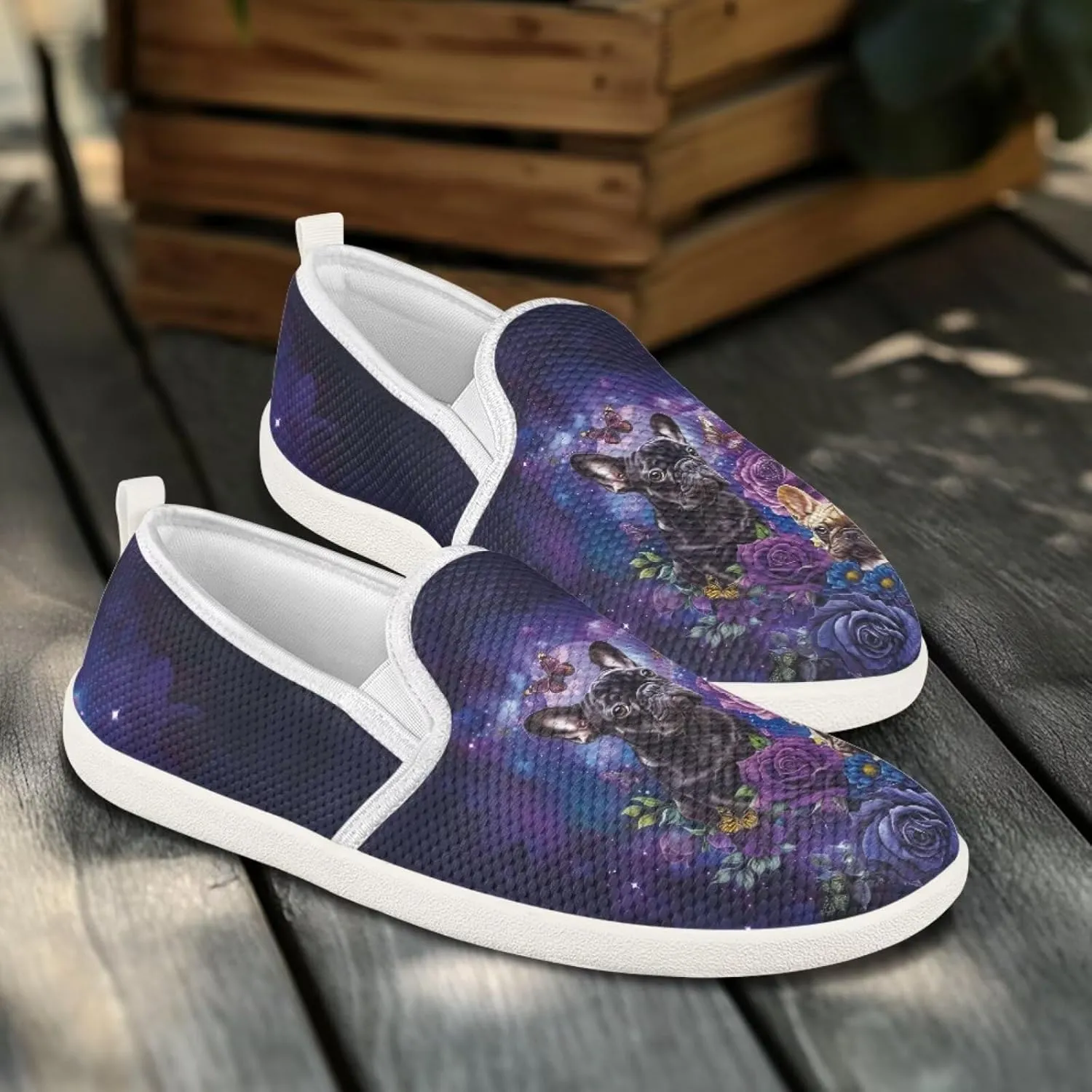 JoyLamoria Happy Puppy Family Walking Shoes Sneakers Unisex Arch Support Walking Shoe PlatformLoafers Cute Sport Shoes