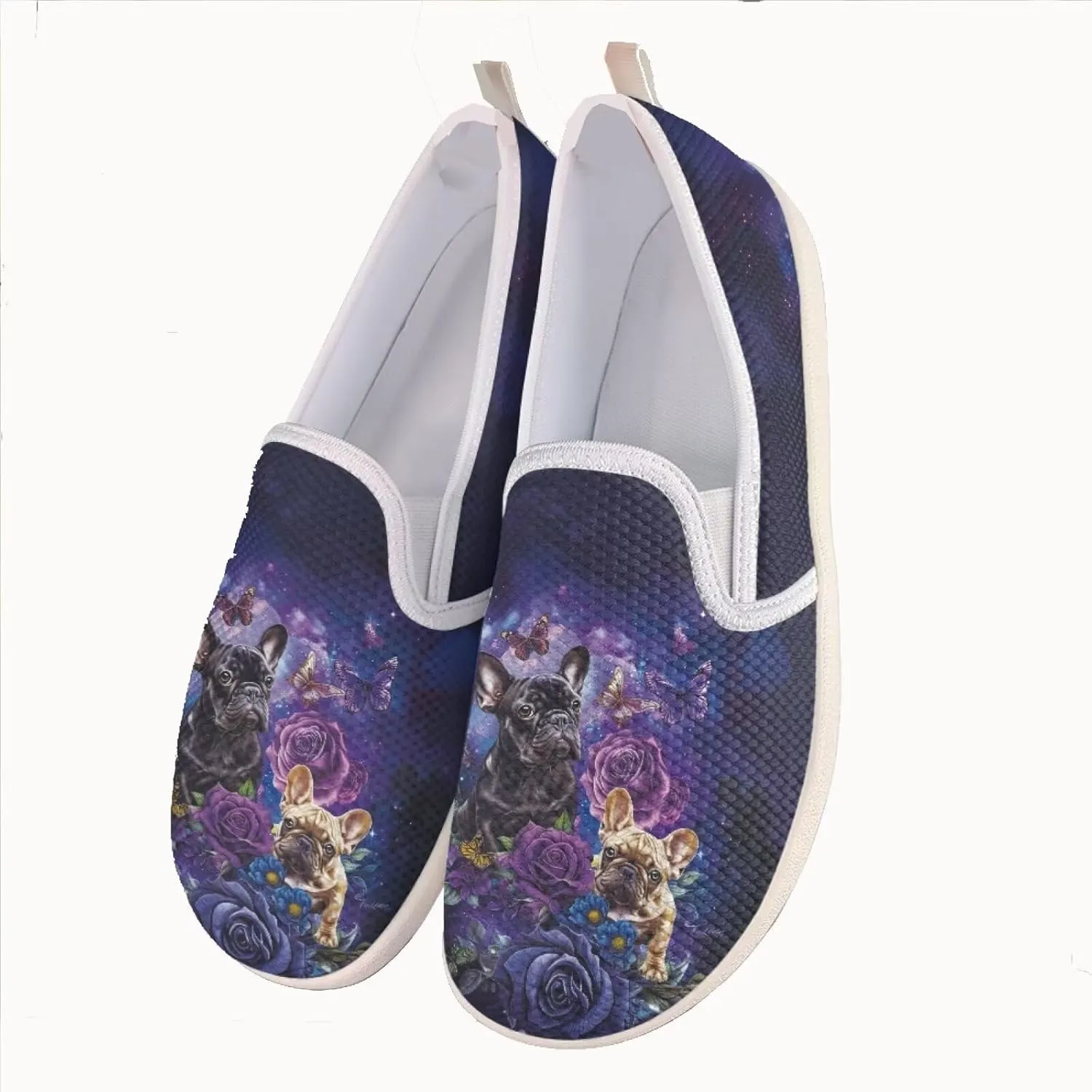 JoyLamoria Happy Puppy Family Walking Shoes Sneakers Unisex Arch Support Walking Shoe PlatformLoafers Cute Sport Shoes