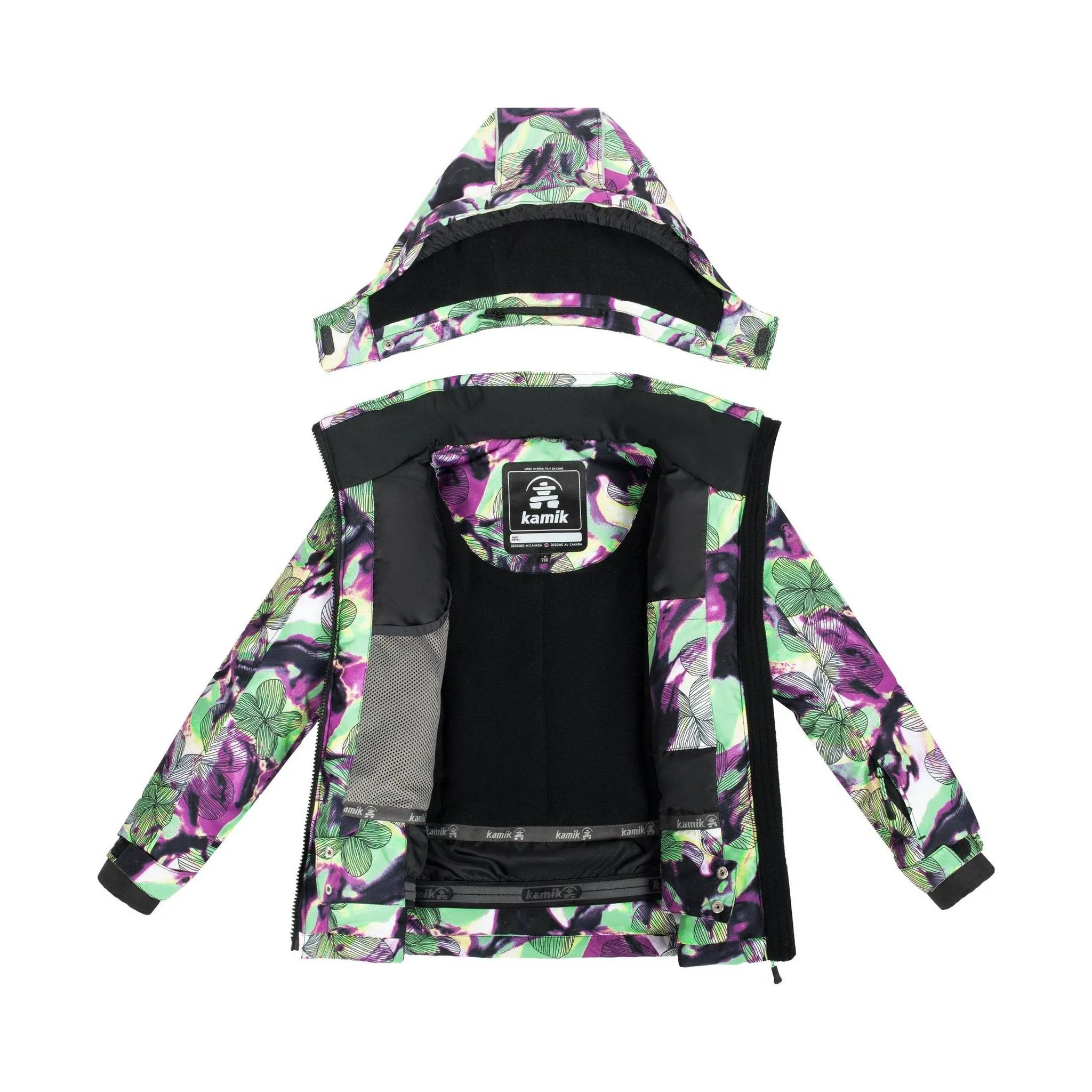 Kamik Kids' Tallie Floressence Jacket - Black/Multi