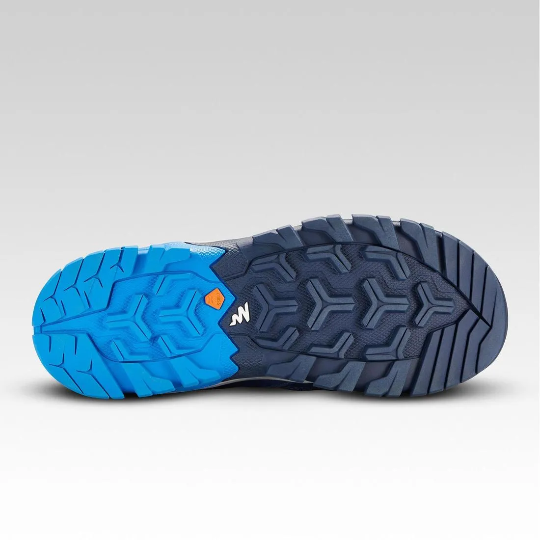 Kids' Low Lace-up Shoes - Sizes 2.5 to 5 - Blue/Orange