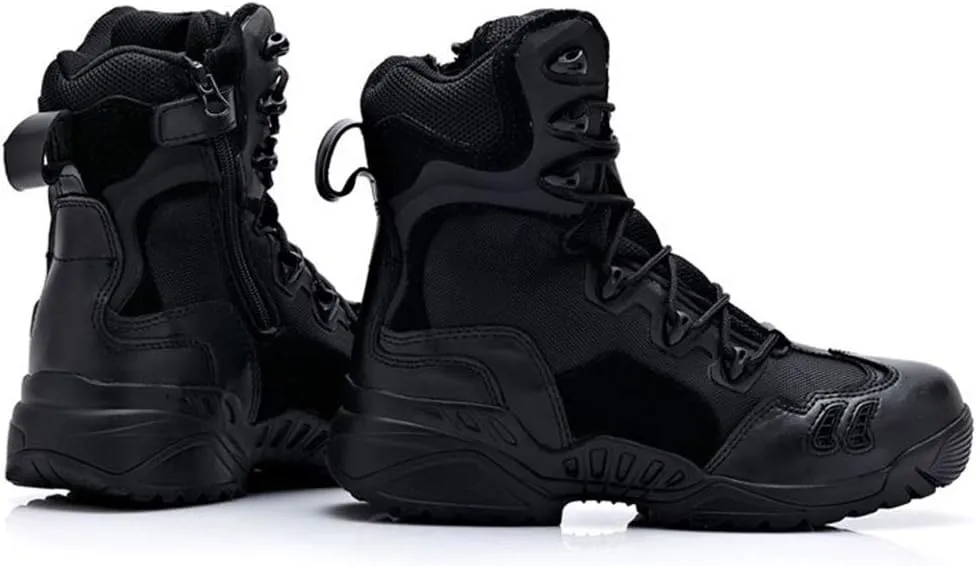 Men Military Combat Boots Ankle Army Shoes Casual Outdoor Hiking Desert Patrol High Top Walking Climbing Sneakers