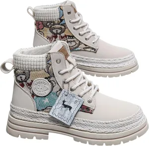 Men's High-top Boots with Non-Slip Soles for Outdoor Walking in Any Season