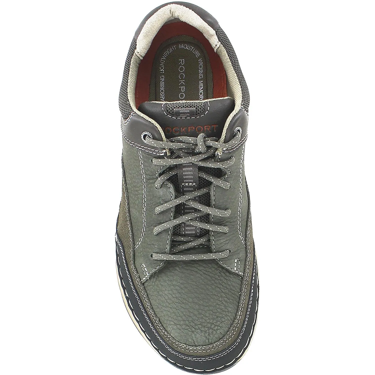 Men's Rockport RocSports Lite Five Lace Up Breen Brown/Green Leather