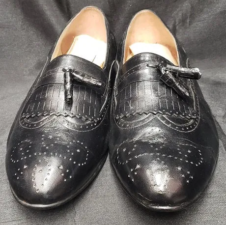 Oliver-- Men's Dress Kiltie Tassel Slip-On -- Black