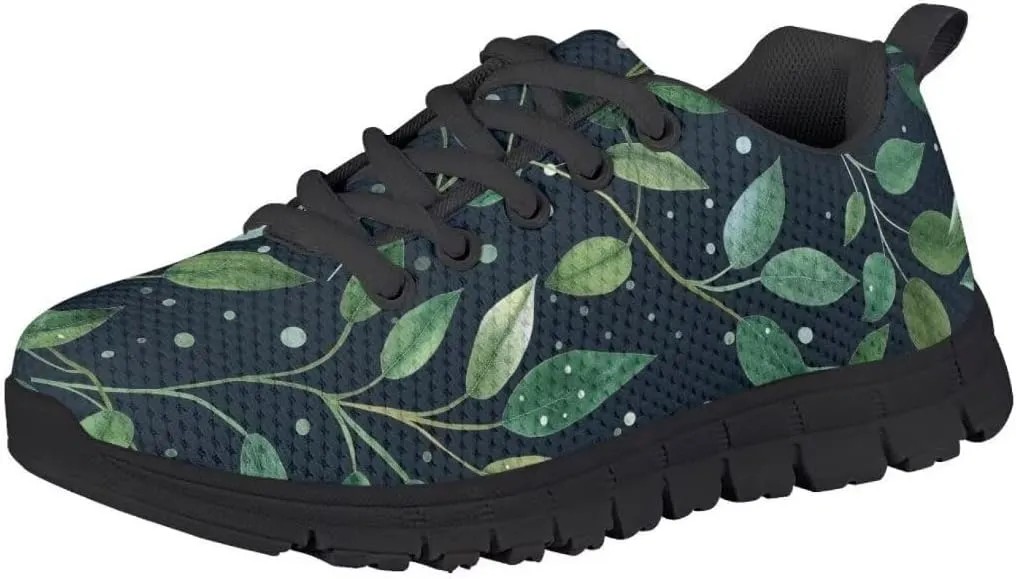 Pinupub Kids Graphic Sneakers for Boys Girls Tie Lace Non Slip Durable Running Walking Sports Shoes