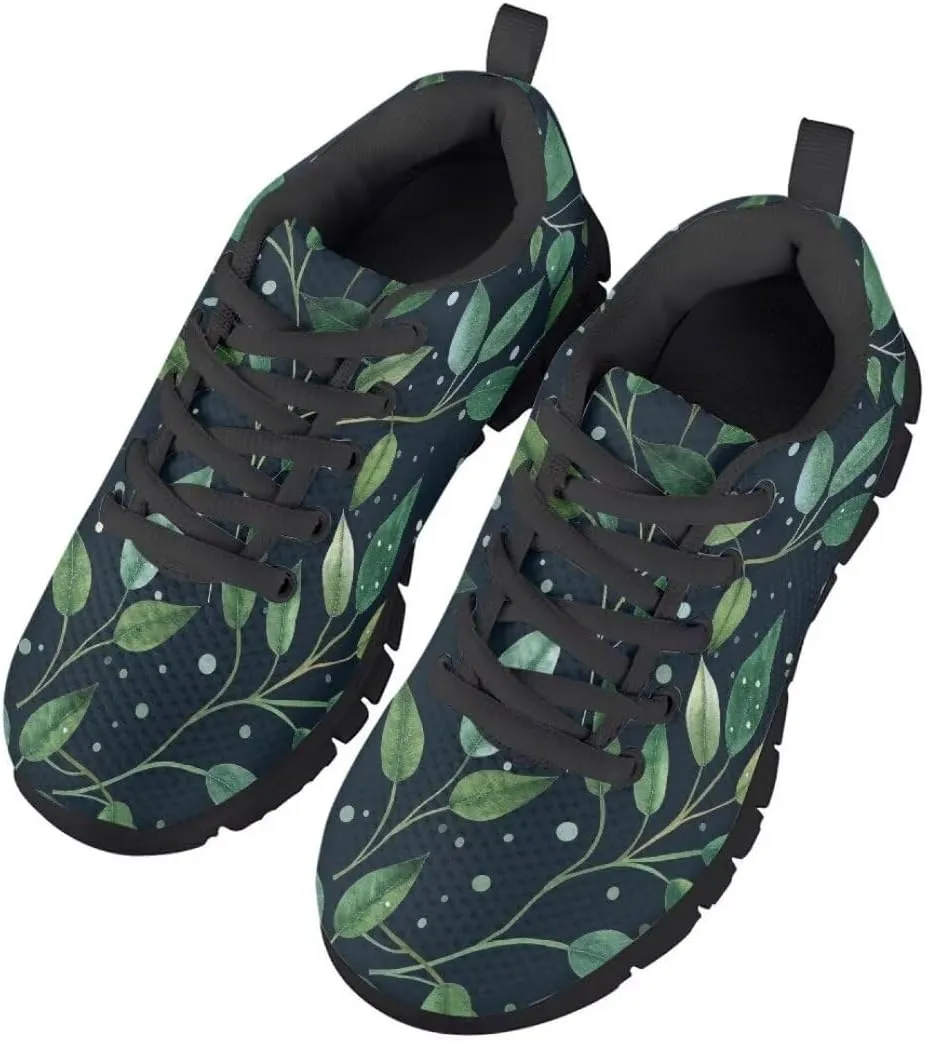 Pinupub Kids Graphic Sneakers for Boys Girls Tie Lace Non Slip Durable Running Walking Sports Shoes