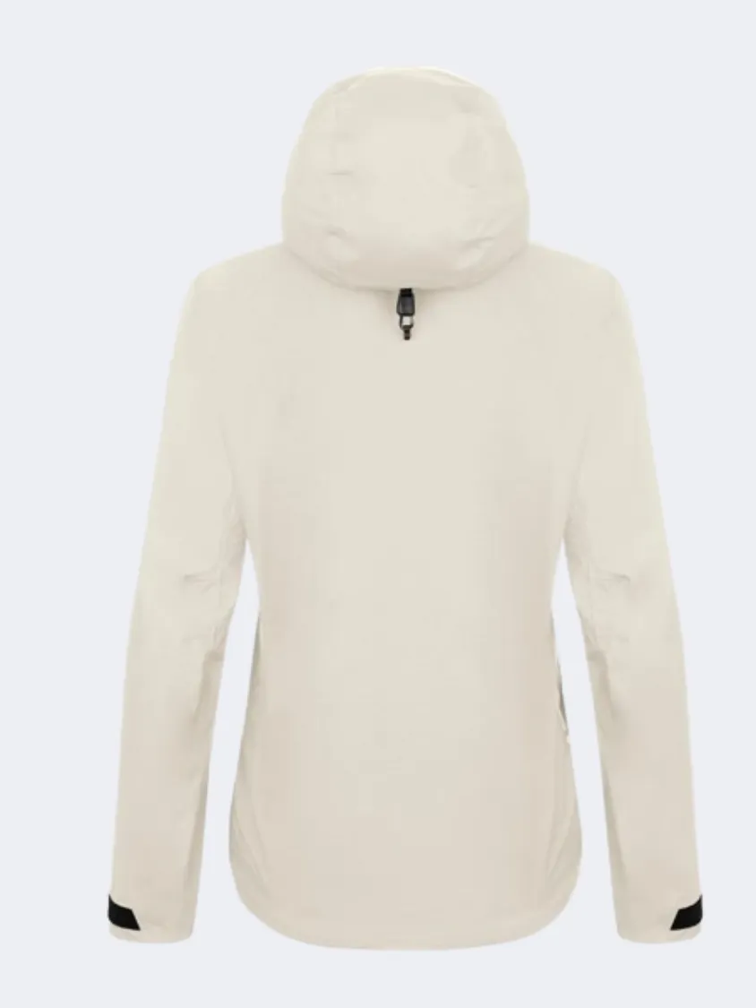 Salewa Sella Ptx 3L Rds Down Women Skiing Jacket Beige Oatmeal