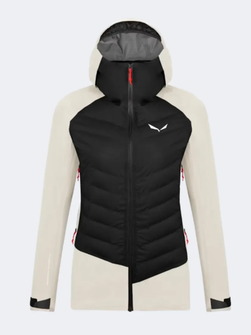 Salewa Sella Ptx 3L Rds Down Women Skiing Jacket Beige Oatmeal