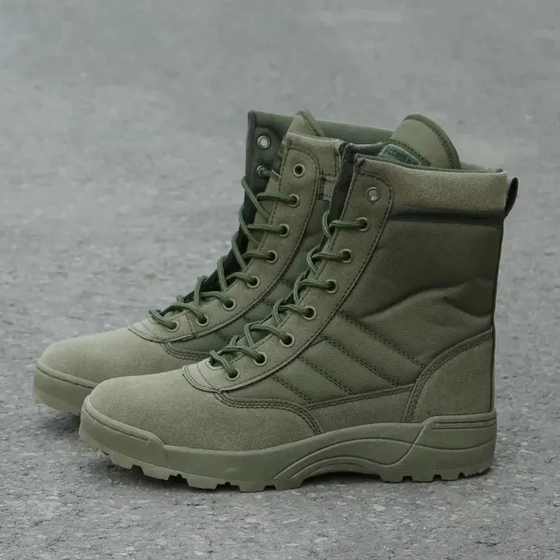 Tactical Boots Men Boots Special Force Desert Combat Boots Outdoor Hiking Boots Ankle Shoes Men Work Safty Shoes