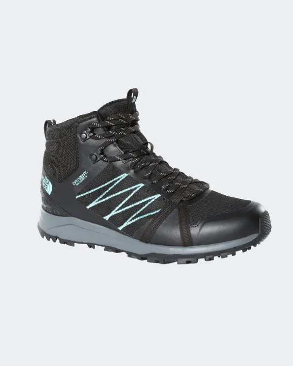 The North Face Litewave Fastpack Ii Women Hiking Boots Black/Blue Nf0A47Hf-U3B1