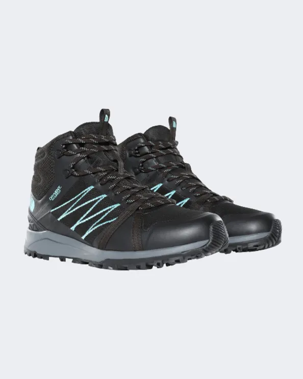The North Face Litewave Fastpack Ii Women Hiking Boots Black/Blue Nf0A47Hf-U3B1