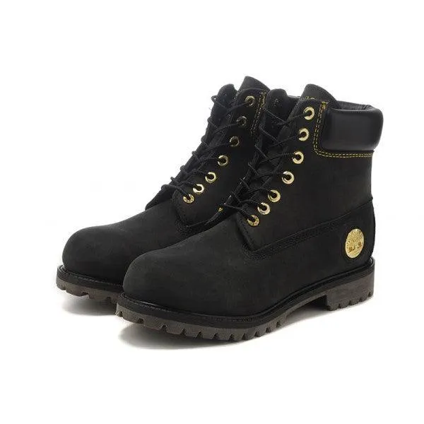 Timberland 6" Premium Boots - Black / Gold