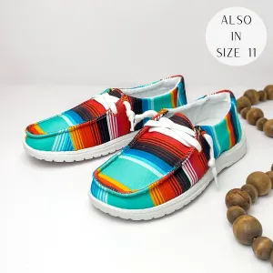 Very G | Have To Run Slip On Loafer with Laces in Serape Print