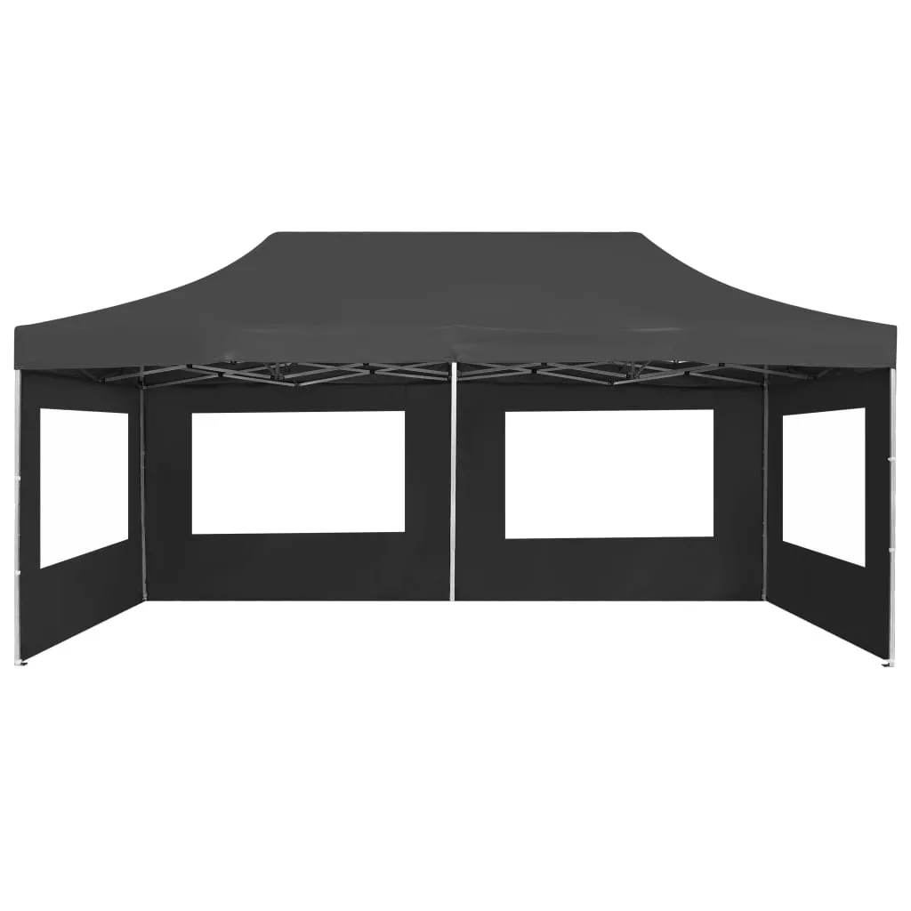 vidaXL Professional Folding Party Tent with Walls Aluminium 6x3 m Anthracite