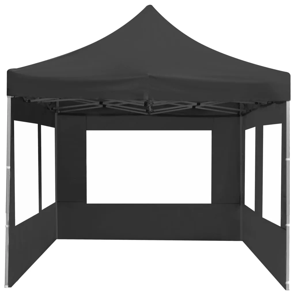 vidaXL Professional Folding Party Tent with Walls Aluminium 6x3 m Anthracite