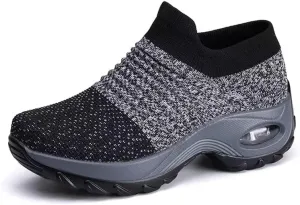 Women's Concise Breathable Slip On Walking Shoes for Street Shopping
