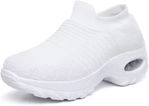 Women's Concise Breathable Slip On Walking Shoes for Street Shopping